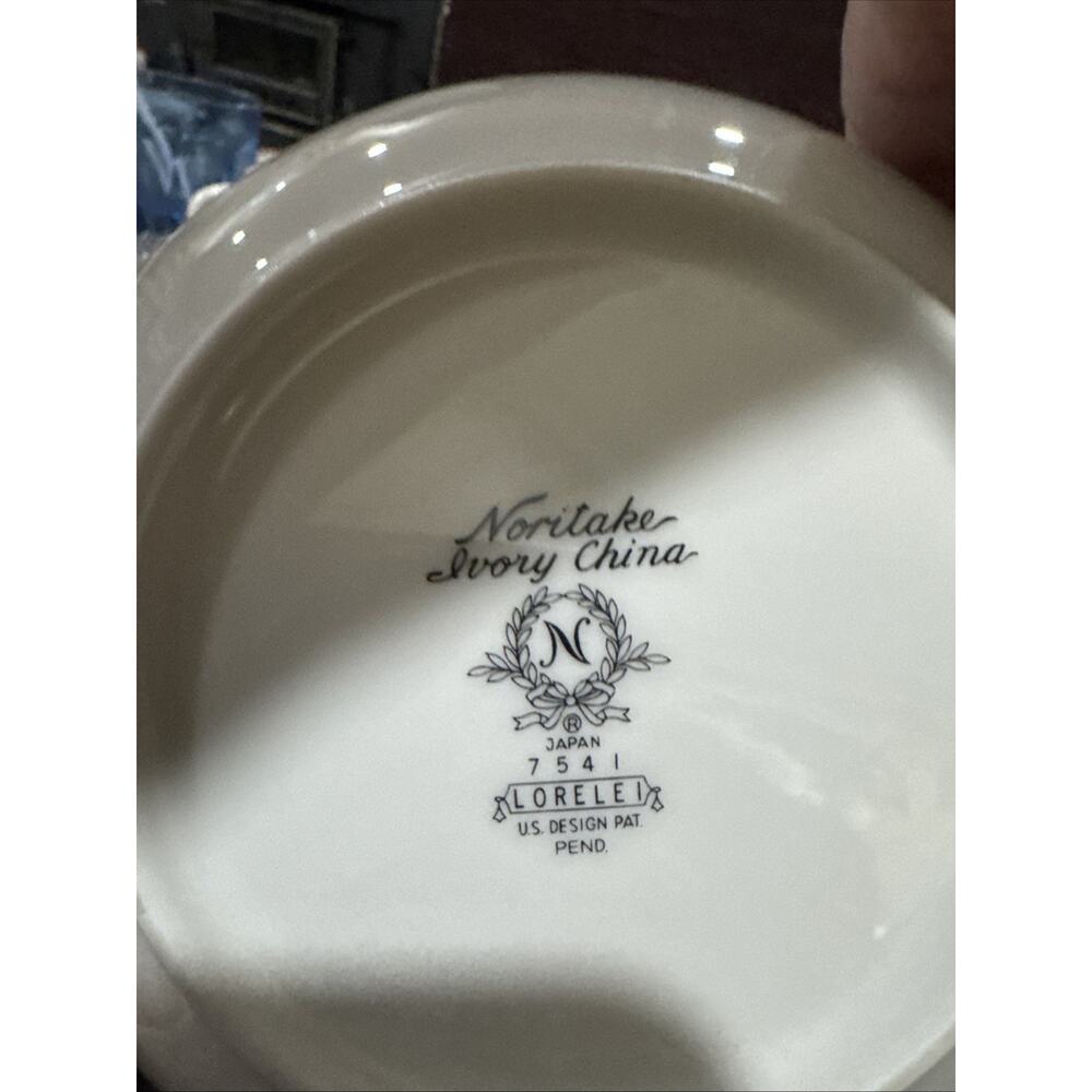Noritake 7541 Ivory China Lorelri Set Of 4 Cereal/Soup Bowls 6" Japan - Picture 4 of 4
